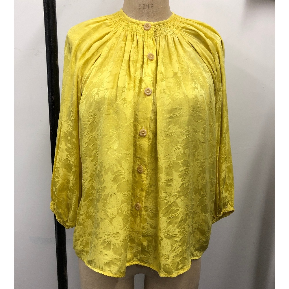 Floral Jacquard Blouse